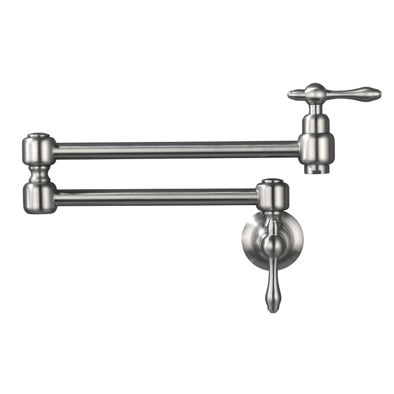 Robinet remplisseur avec accessoires, Nickel brossé