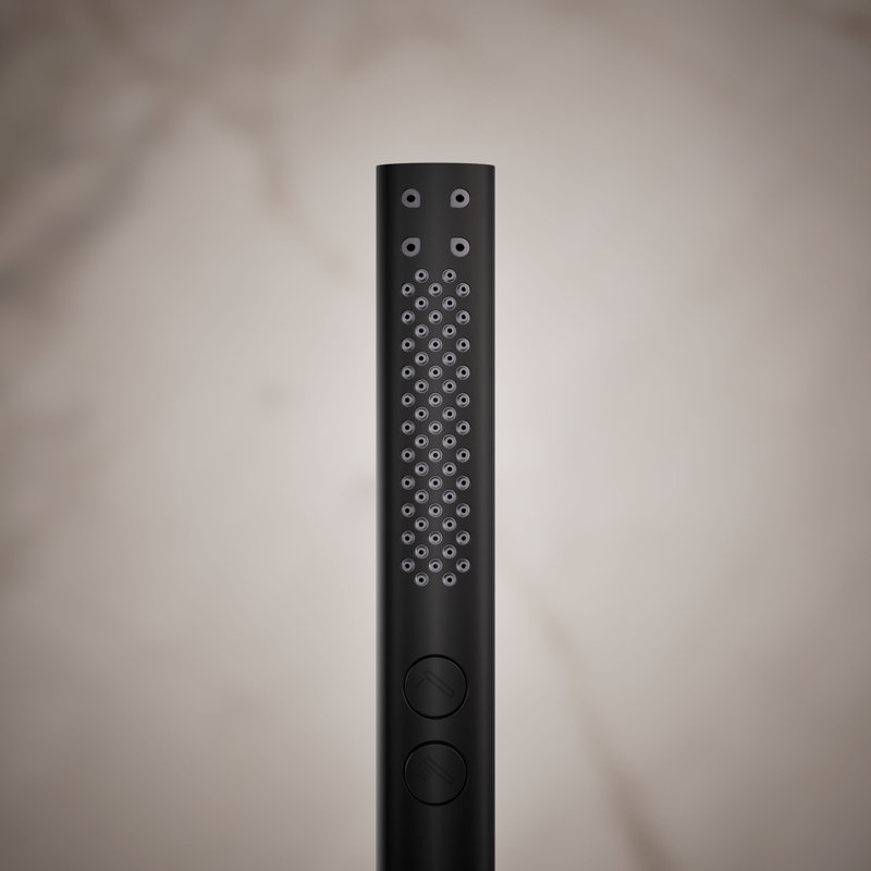 Douche à main multifonctionnelle de 2,5 gallons par minute avec technologie d'induction d'air Katalyst, Noir mat