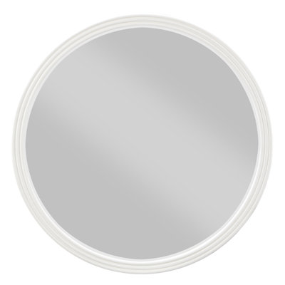 Carena Gray Round Mirror