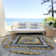Machine Washable Indoor/Outdoor Xhevrie Gold Rug