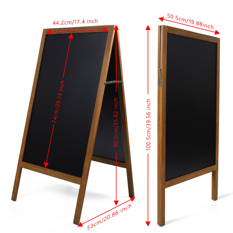 Freestanding Reversible Magnetic Small - 2' - 4' Chalkboard