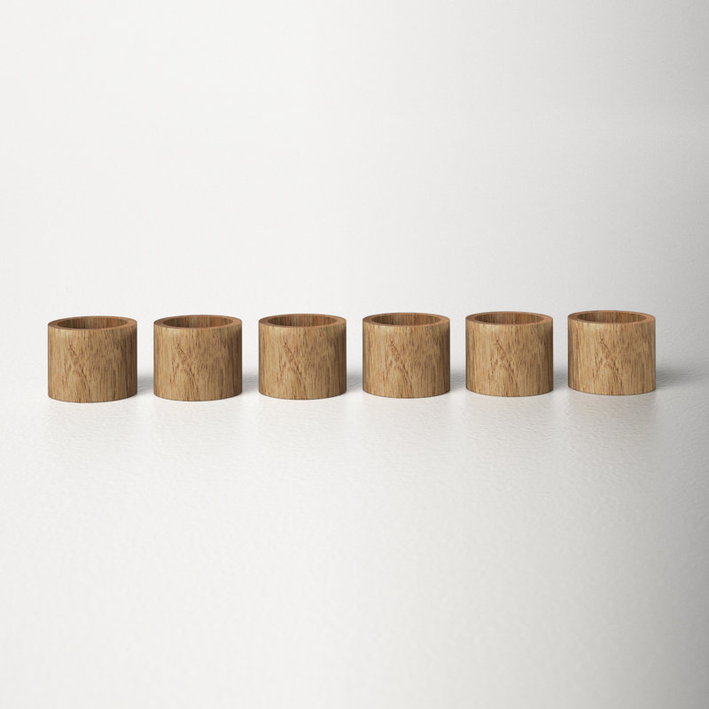 Wood Napkin Ring, Tan
