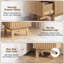 39.5cm W Particle Board Bedside Table
