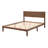 Minimalist Solid Wood Platform Bed with Tall Headboard, Sturdy Construction-1535199514