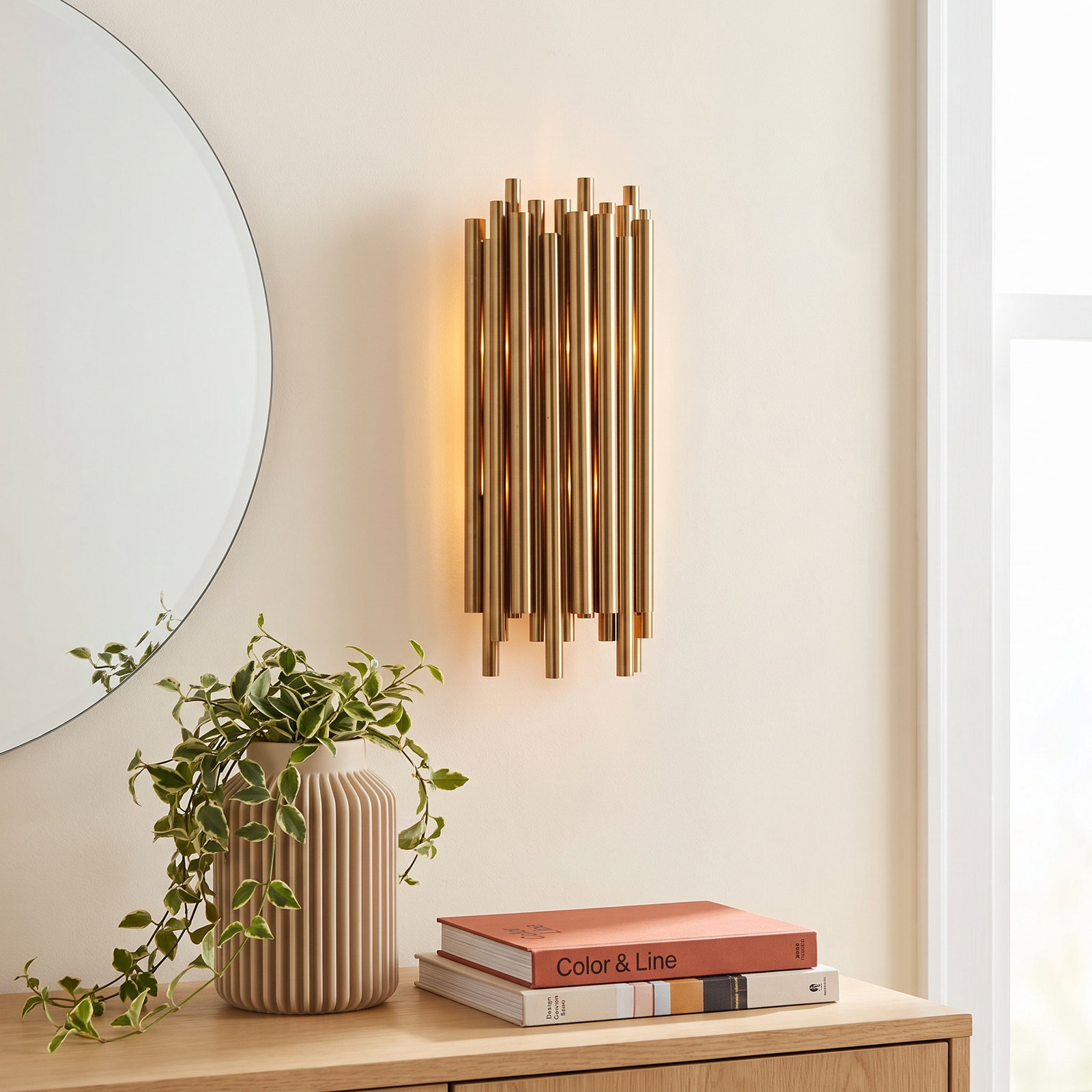 2 Light Dimmable Flush Mounted Sconce
