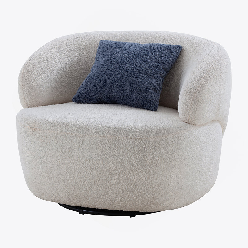 Canapé pivotant 360 ° Mid Century Modern, Beige