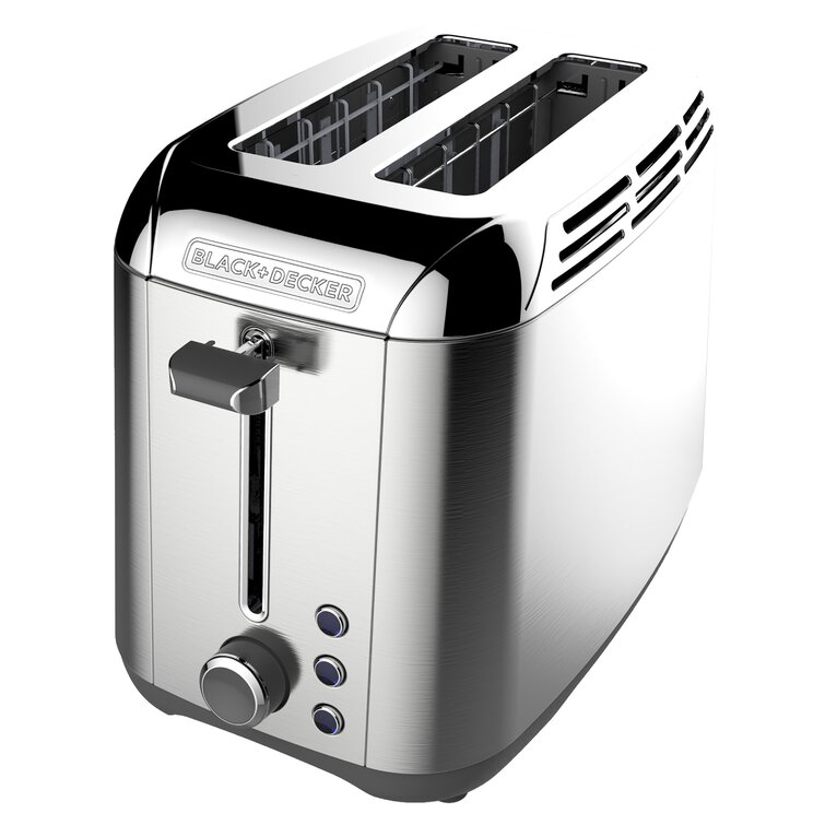 BLACK+DECKER 2-Slice Toaster, Rapid Toast, Stainless Steel, TR3500SD