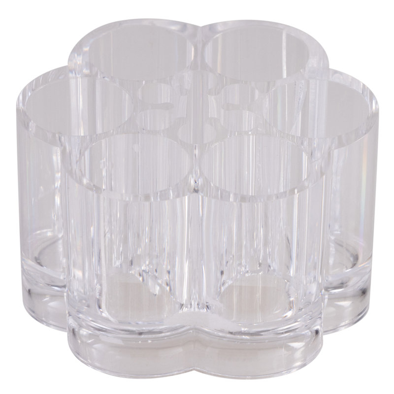 Clear Acrylic 12-Compartment Makeup Organizer