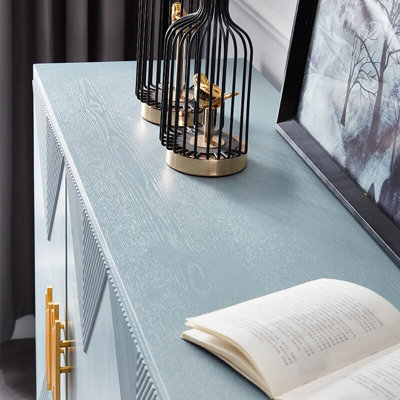 Armoire décorative française de luxe bleu clair français