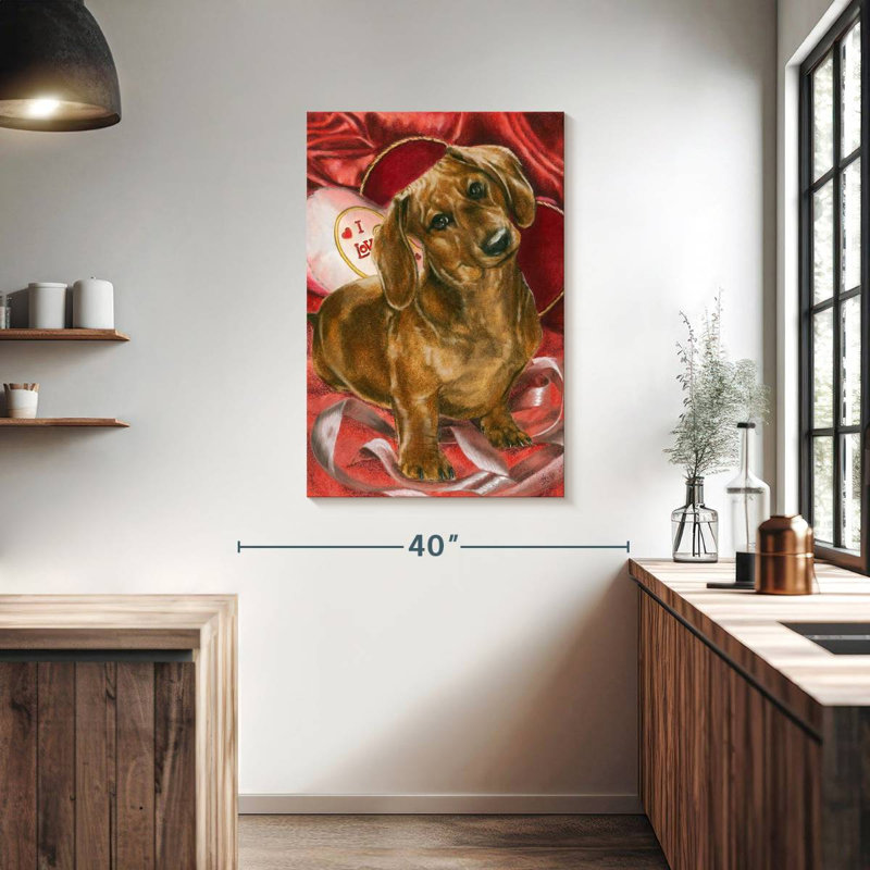 Dachshund Love, 39" H x 26" W