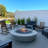 AMS Fire Pit Table Round Glass Wind Guard - Fire Flame Guard-76760272