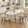 Ice Cream Coloured Dining Table Set For 6