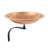 Hammered Copper Birdbath with Wall Mount Bracket