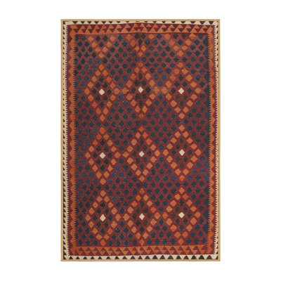 Tapis orange / brun Alderwood