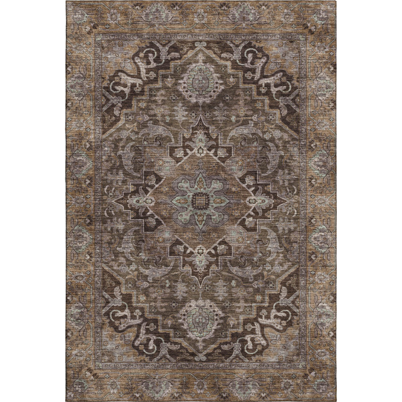 Tapis de qualité supérieure Mayfield Global, 2 pi 6 po x 3 pi 10 po, Brun