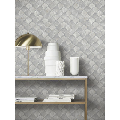 Papier peint gris Waterford
