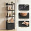 136.5cm H x 38.99cm W Metal Standard Bookcase-2016516479