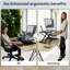 Adjustable Metal Base Standing Desk Converter