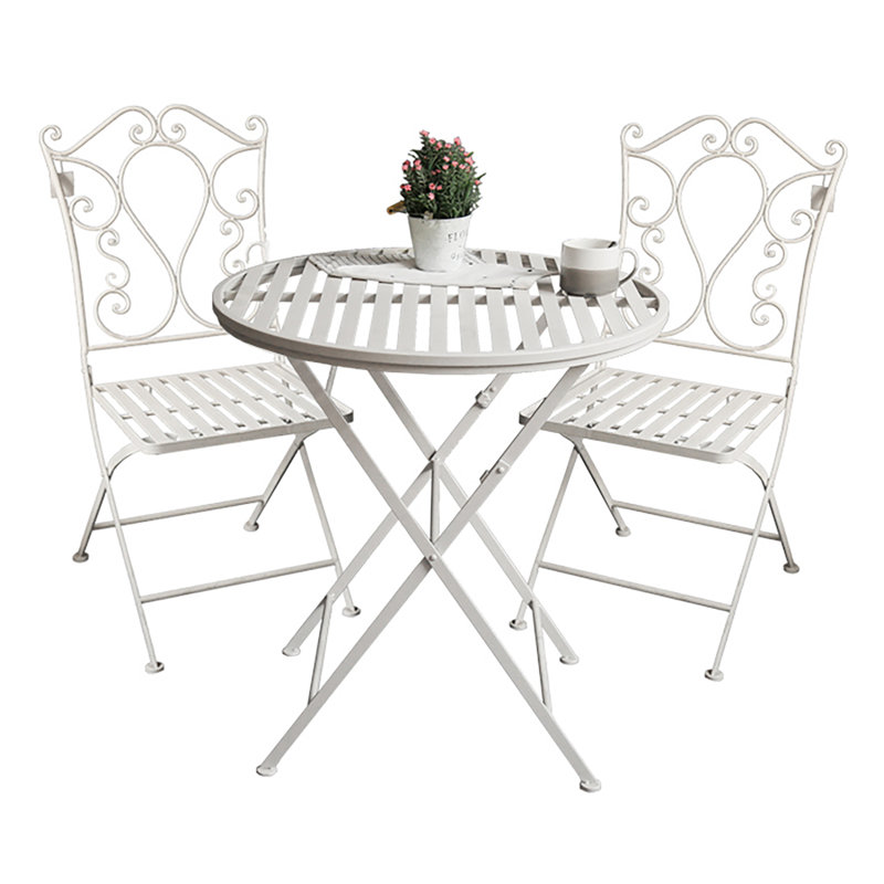 Eleanora 2 - Person Patio Dining Set with Round Table
