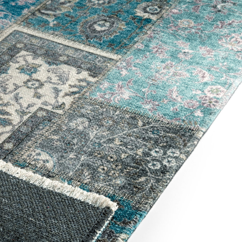 Ritage Oriental Machine Made Indoor / Outdoor Area Rug, Rectangle 6'5" x 9'2"