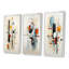 «Beige Blue Suprematism Geometric Explorations II», 3 pièces-897970287-897970290