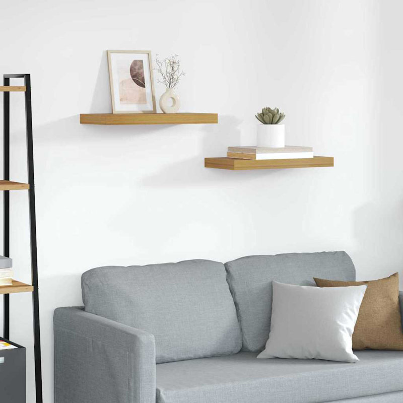 Floating Shelf, 4cm H x 50cm W x 23cm D, Beige