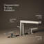 Composed Widespread Bathroom Faucet with Drain Assembly-1564658414