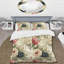 Ensemble de housse de couette en microfibre beige / vert-716304287