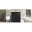 Meuble-lavabo de 30 po, finition peinte en noir, lavabo en céramique, tiroir coulissant, trois tiroirs, porte à fermeture en douceur, élégante et pratique, construction d'organisation, or élégant