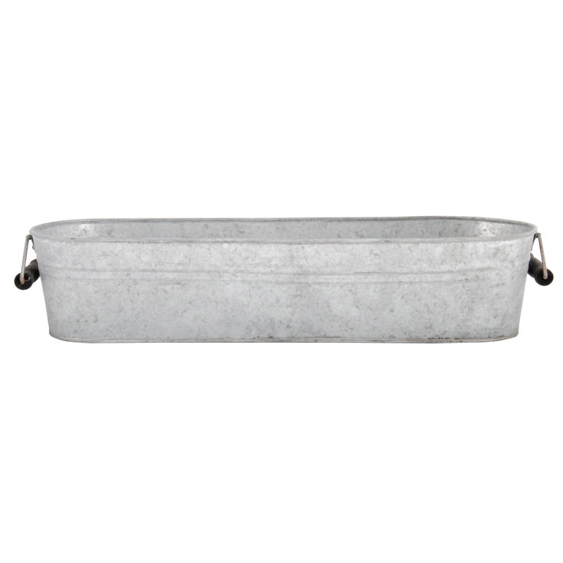 Pot de fleurs en zinc