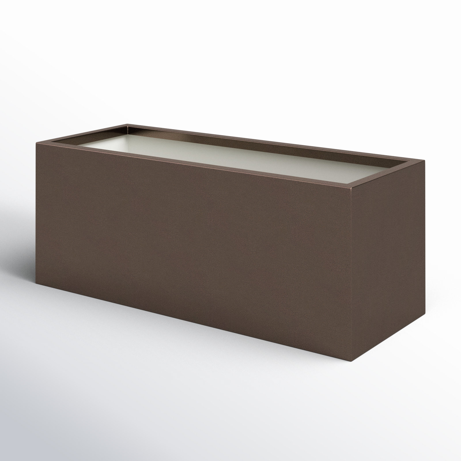 Tormund Metal Planter Box, Espresso, 15" H x 38" W x 15" D