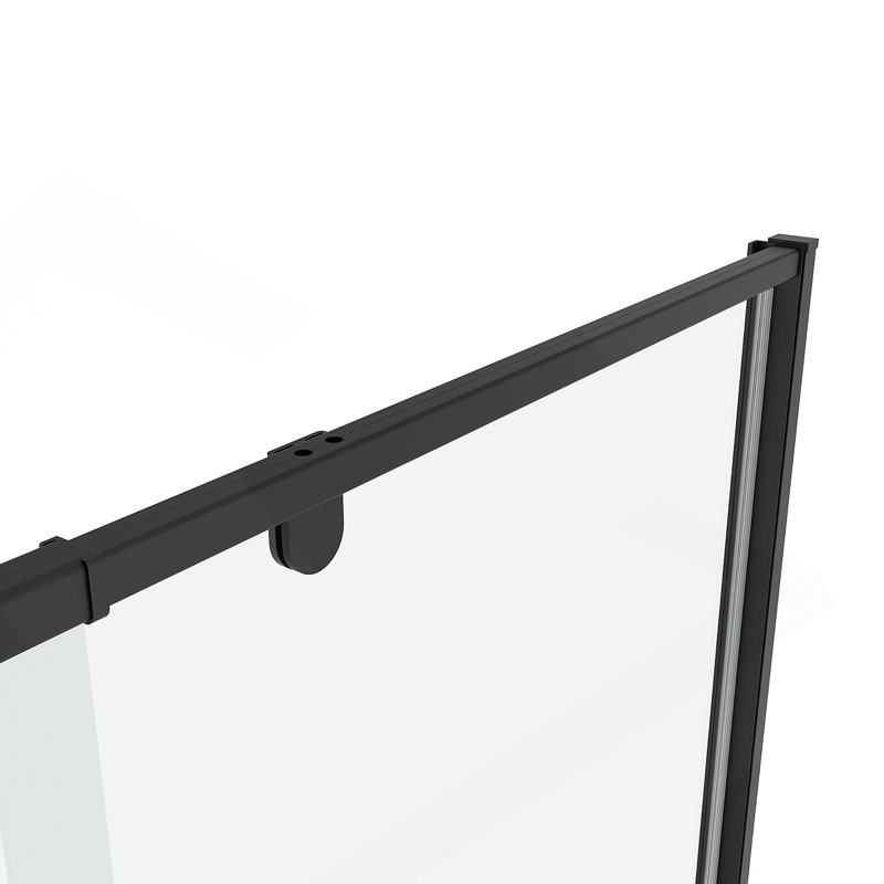 28-32" W x 72" H Piovt Swing Glass Shower Door,Pivot Frame Sliding Shower Door with 1/4"(6mm) Clear SGCC Tempered Glass,Matte Black Finish Shower Doors,Reversible Installation