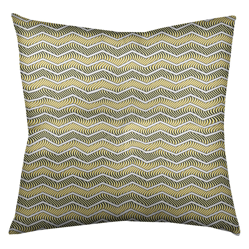 Coussin Rhonda, 26 x 26, Jaune