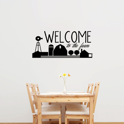 Décalcomanie murale welcome to the farm