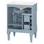 Armoire de salle de bain autoportante 24 po avec lavabo 24 po avec tiroir rabattable, tablette réglable, poignées en métal-121709087