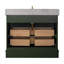 Meuble-lavabo simple en bois massif et manufacturé avec plateau en marbre Goleta-1459319664