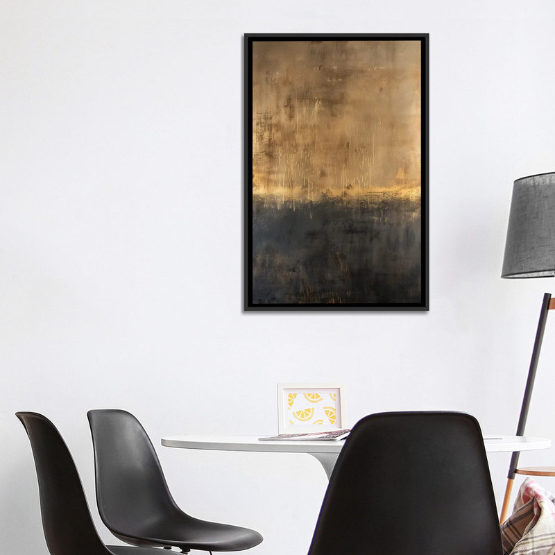 La lumière commence, Toile avec cadre flottant noir, H 40 po x l 26 po x P 1,5 po, Pas de tapis