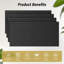 4-pack Bilayer Acoustic Panels Large Self-adhesive, 47.24” * 23.62” * 0.72” Adhesive Wall Panel, Large Soundproof Tiles For Echo Absorbtion, Acoustical Barrier Of Polyester Fiber, Black-120924430