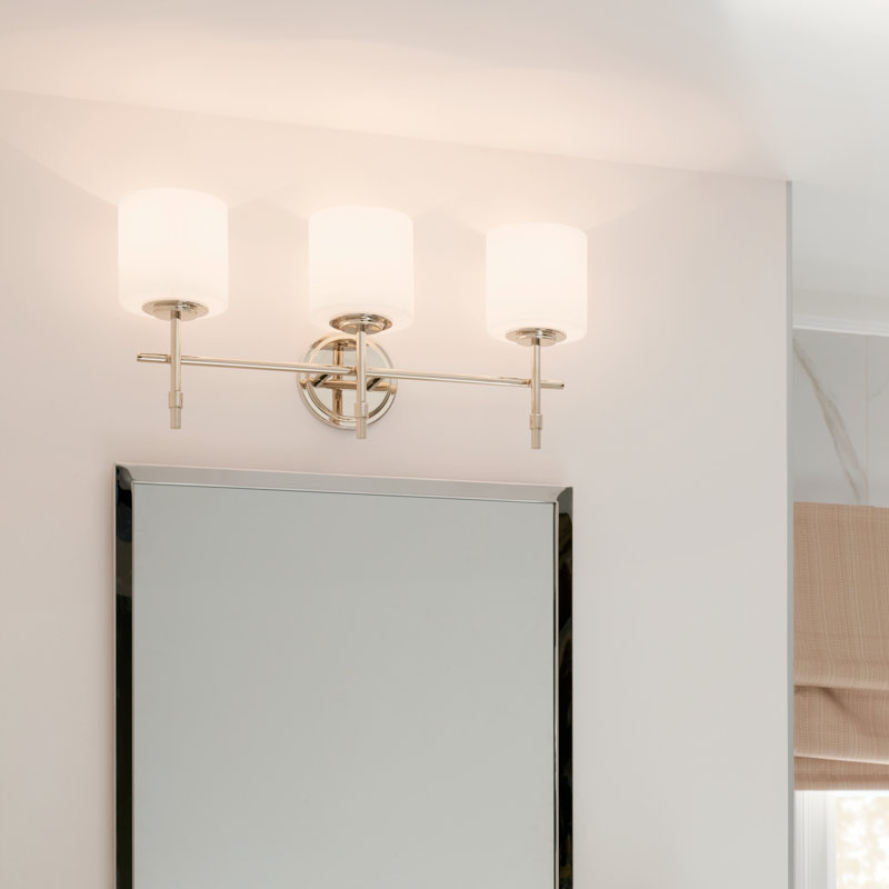 Ergi Dimmable Vanity Light, Polished Nickel, 3