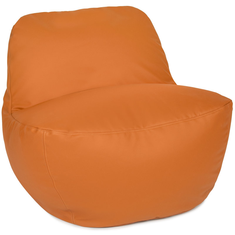 Big Joe Luft Lightweight Outdoor Patio Chair, Premium Sunbrella Fabric, ComfortFlow Bean Filling, Nightfall, Honey Sand