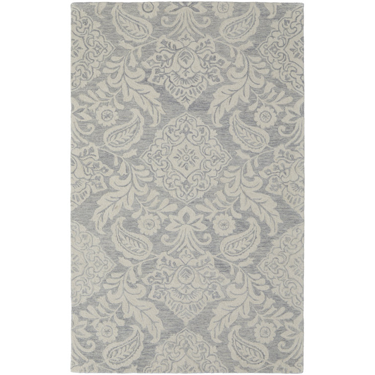 Performance Wool Damask Indoor Rug