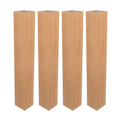 Pied de table en bois massif de cerisier H 35-1 / 4 po x 5 po Idleman