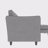 107.8'' Large Size 3 Seater Sofa Couch, L-Shaped Sofas with Movable Ottoman, Arm with Pockets,Modern Fabric Couches for Living Room, Apartment, Office-1384891044