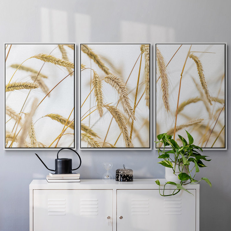 Blé 3 pièces, H 36 po x l 75 po x P 2 po, Blanc