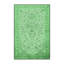 Tapis oriental en laine / polyester tissé à la machine Kauffeld en vert / ivoire / noir-820012192
