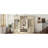 4-In-1 Detachable Hall Tree With Storage And 7 Hooks, Multiple Functions Hallway Coat Rack With Storage Drawers And Cabinet, Antique Blue Shoe Bench For Entryway Hallway-265655074