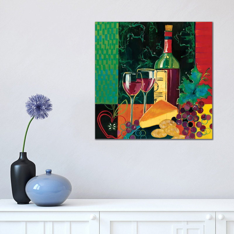 Cheers 1 Piece Wrapped Canvas Painting, 45.72 cm H x 45.72 cm W x 1.91 cm D