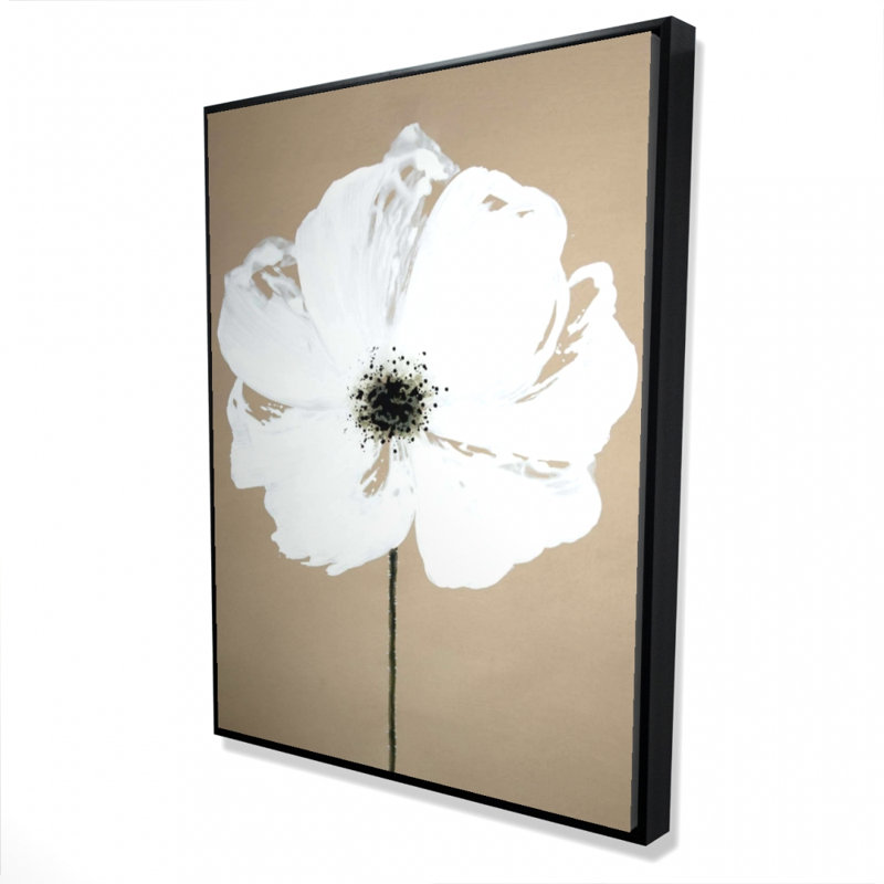 Abstract Color Splash Flower Print On Canvas