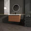 Meuble-lavabo avec lavabo de comptoir en résine et 2 portes H 20,47 po x l 35,43 po x P 18,11 po-1261368763