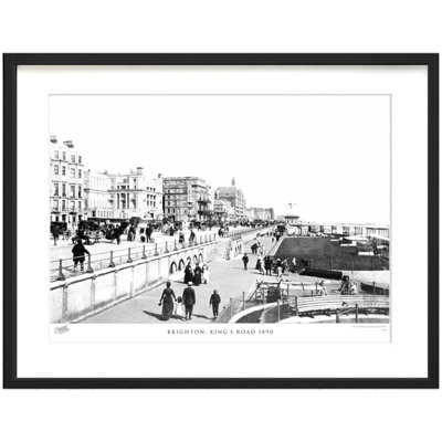 Brighton, King's Road 1890 by Francis Frith - Single Picture Frame Print